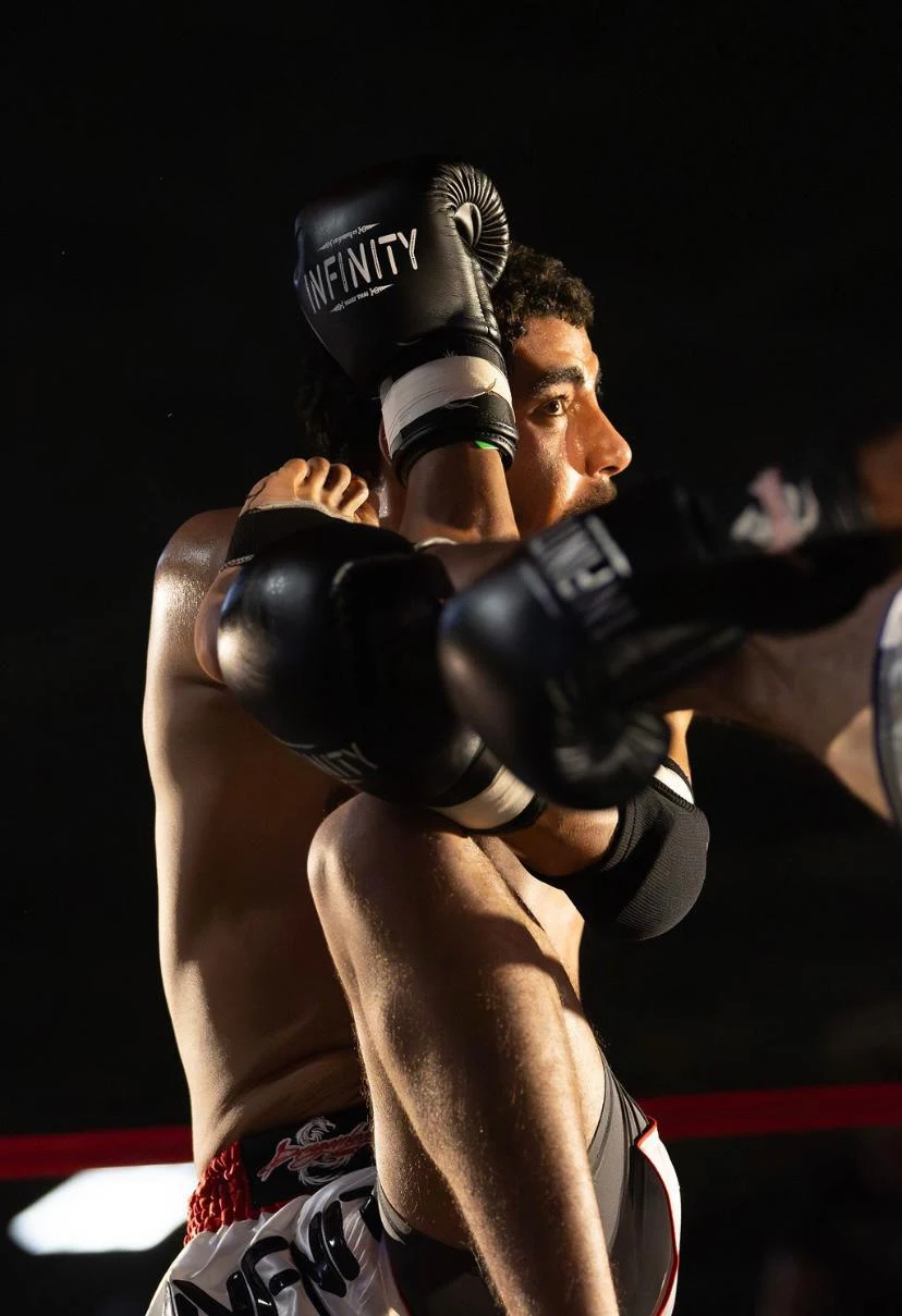Striking action at Victorious MMA kickboxing class Troy Michigan